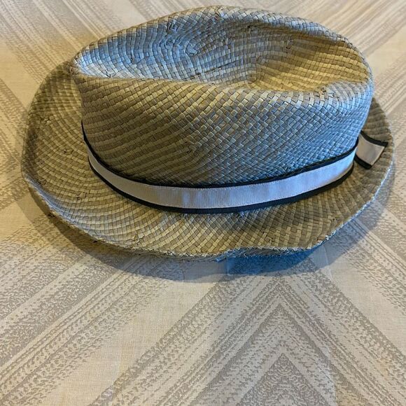 Michael Stars Grey & White Fedora Hat - Picture 2 of 6